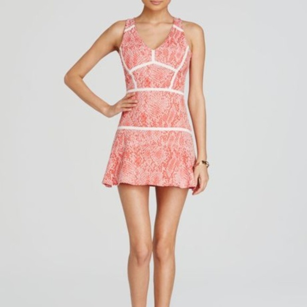 Parker Yonkers Red Snake Skin Dress
